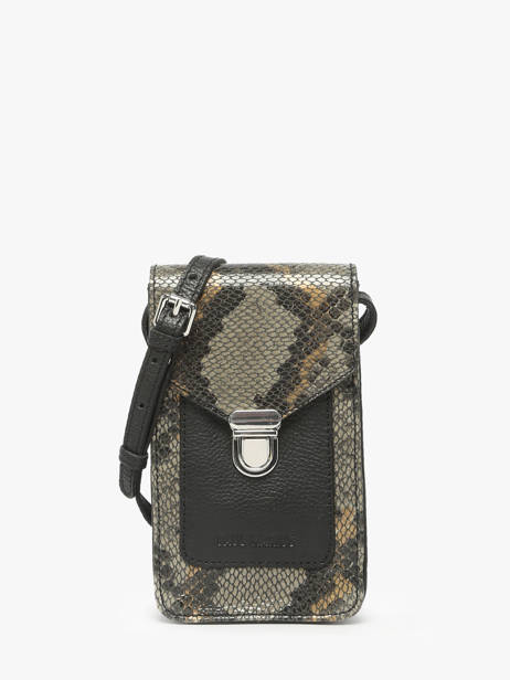Cross Body Tas Python Leder Paul marius Zwart python TELEPPYT