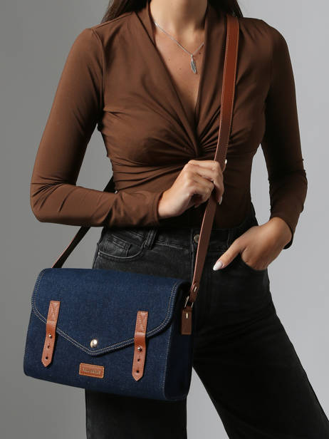 Cross Body Tas Denim Brut Paul marius Blauw denim brut INDISDEB ander zicht 1
