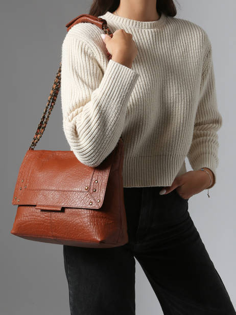 Schoudertas Felizia Leder Pieces Bruin felizia 17122472 ander zicht 1