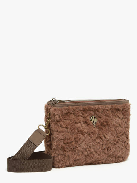 Cross Body Tas Doudou Le voyage en panier Bruin doudou AHP253 ander zicht 1