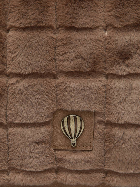 Schoudertas Quadri Le voyage en panier Bruin quadri AHP271 ander zicht 3