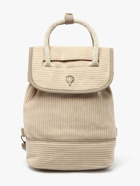 Rugzak Le voyage en panier Bruin velours AHP241