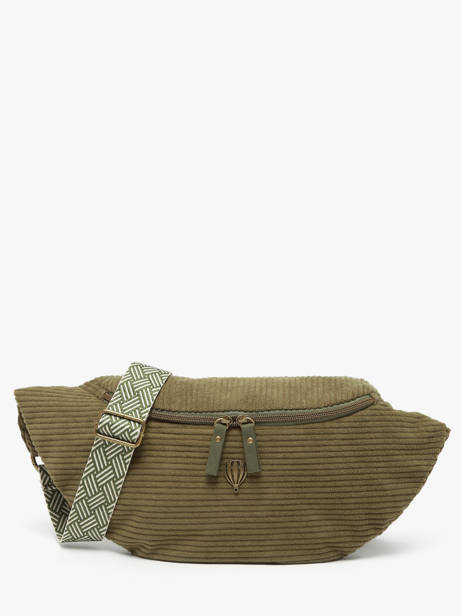 Heuptasje Le voyage en panier Groen velours AHP244