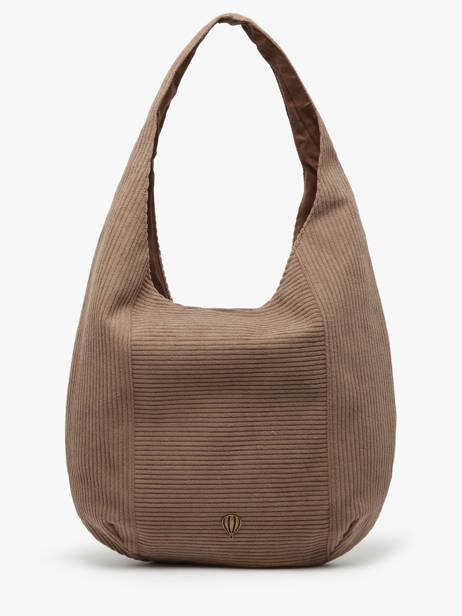 Schoudertas Velours Le voyage en panier Bruin velours AHP243