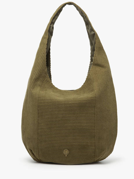 Schoudertas Velours Le voyage en panier Groen velours AHP243