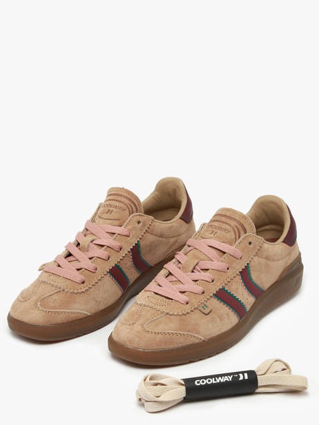 Sneakers Uit Leder Coolway Bruin women 7613293 ander zicht 1