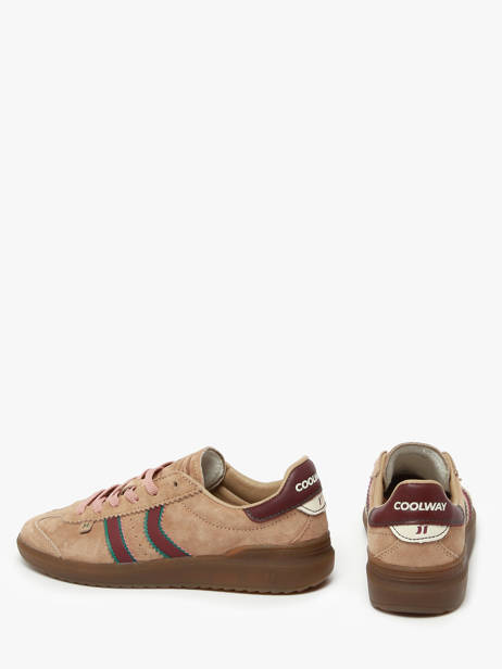 Sneakers Uit Leder Coolway Bruin women 7613293 ander zicht 2