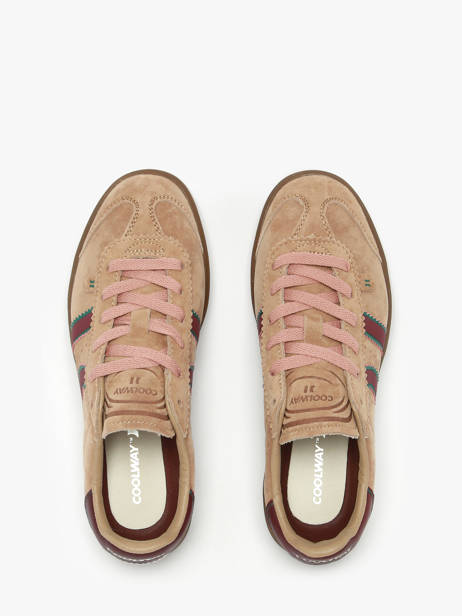 Sneakers Uit Leder Coolway Bruin women 7613293 ander zicht 3