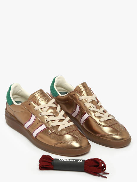 Sneakers Uit Leder Coolway Goud women 7693294 ander zicht 1