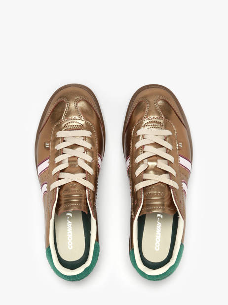 Sneakers Uit Leder Coolway Goud women 7693294 ander zicht 3