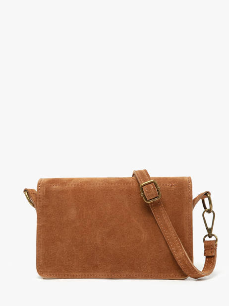 Cross Body Tas Velvet Leder Milano Bruin velvet VE260612 ander zicht 4