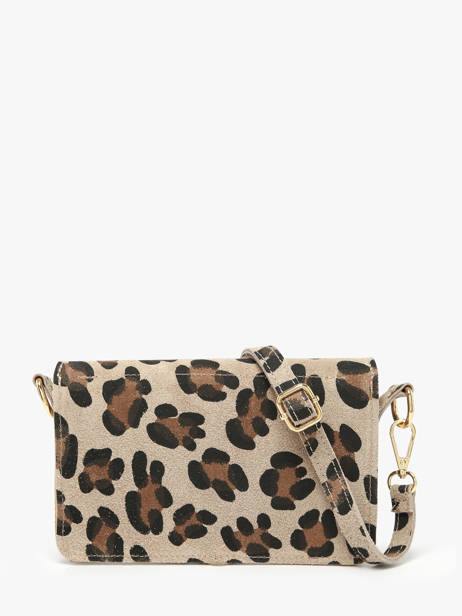 Cross Body Tas Velvet Leopardo Milano Beige velvet leopardo VL260612 ander zicht 4