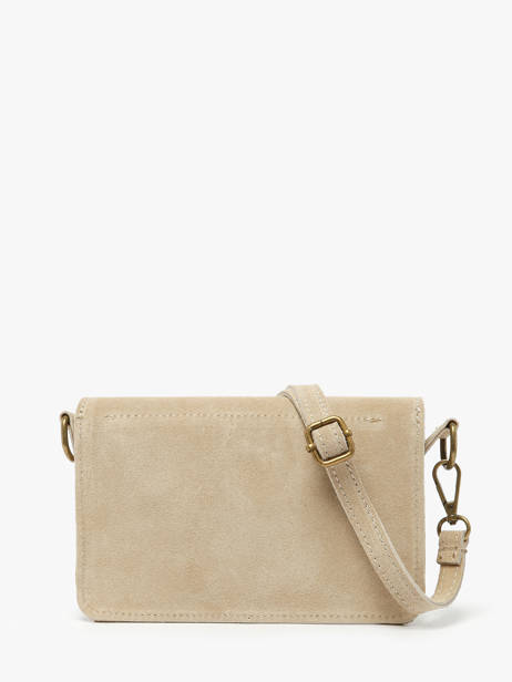 Cross Body Tas Velvet Leder Milano Beige velvet VE260612 ander zicht 4