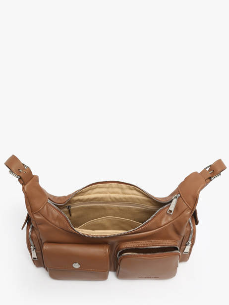 Schoudertas Soft Caramella Leder Lancaster Beige soft caramella 7 ander zicht 3