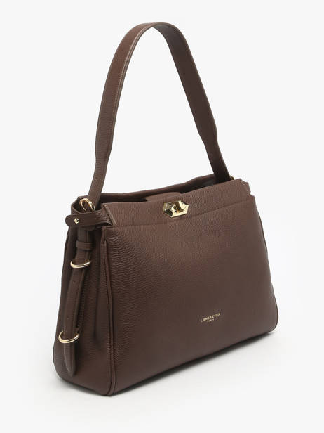 Schoudertas Mademoiselle Romy Leder Lancaster Bruin mademoiselle romy 106 ander zicht 2