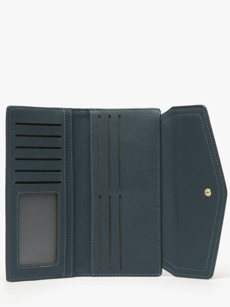 Portefeuille David jones Blauw saffiano P164 ander zicht 1