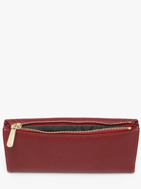 Portefeuille David jones Rood saffiano P164 ander zicht 2