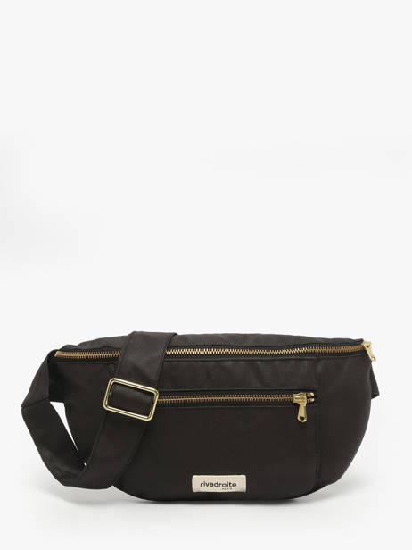 Belt Bag Orsel Waxed Rivedroite Zwart waxed ORSELWAX