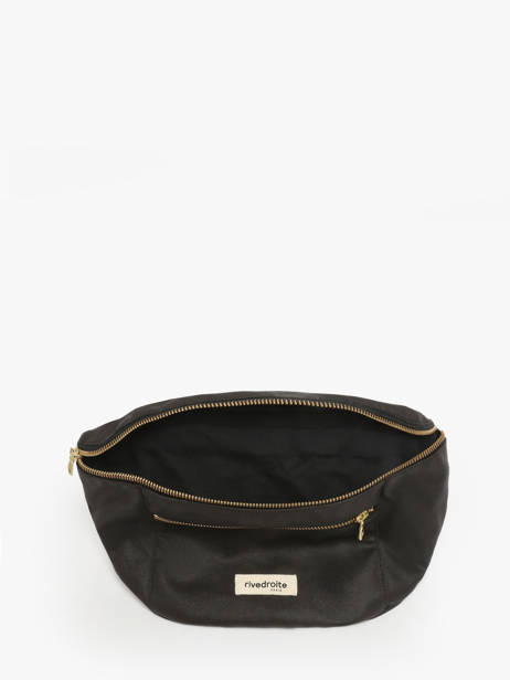 Belt Bag Orsel Waxed Rivedroite Zwart waxed ORSELWAX ander zicht 2