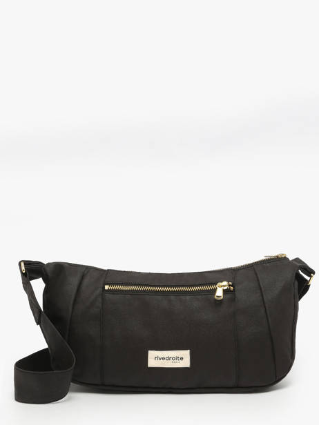Cross Body Tas Waxed Katoen Rivedroite Zwart waxed CHARIWAX
