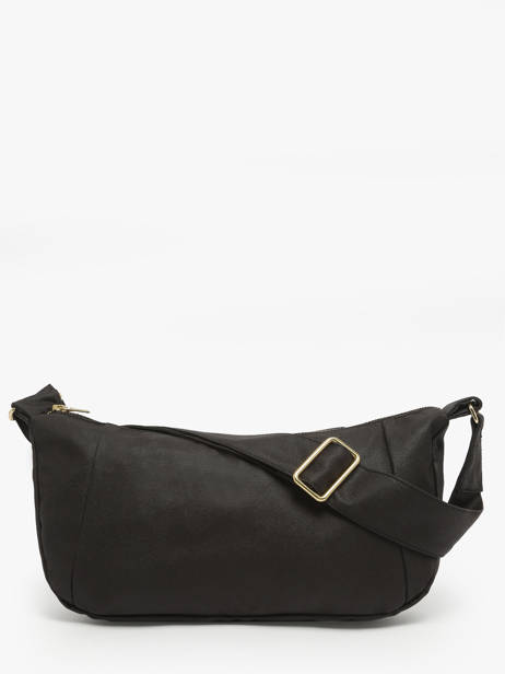 Cross Body Tas Waxed Katoen Rivedroite Zwart waxed CHARIWAX ander zicht 3