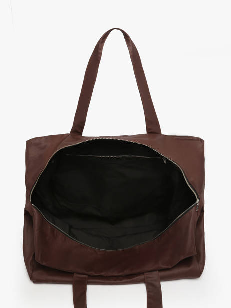 Weekendtas Elzevir Waxed Rivedroite Bruin waxed ELZEVWAX ander zicht 2