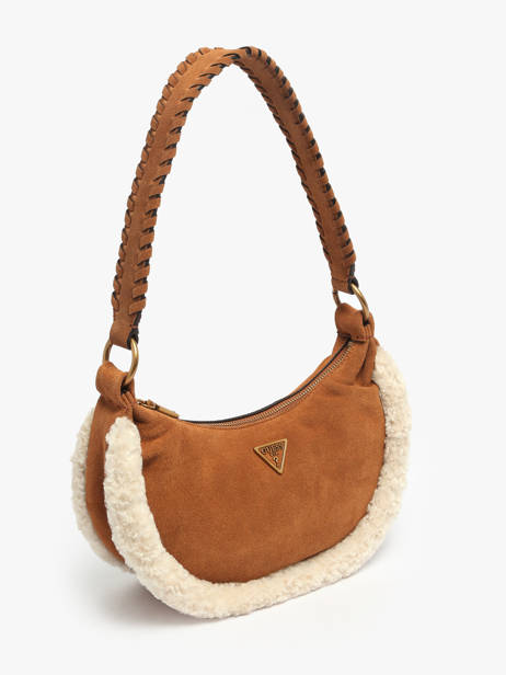 Cross Body Tas Amita Leder Guess Bruin amita W9539721 ander zicht 1