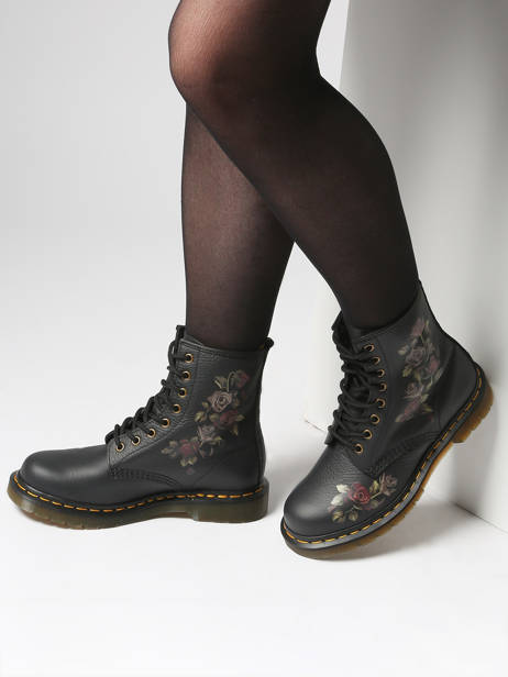 Enkellaarsjes 1460 Uit Leder Dr martens Zwart accessoires 32070001 ander zicht 1