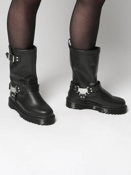 Laarzen Anistone Uit Leder Dr martens Zwart accessoires 32199001 ander zicht 1