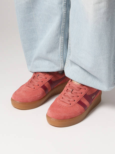 Sneakers Grandslam Uit Leder Gola Rood accessoires CLA589 ander zicht 1