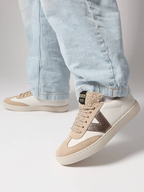 Sneakers Berlin Uit Leder Victoria Beige women 1126222 ander zicht 1