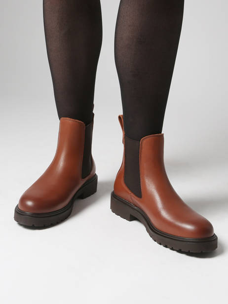 Chelsea Boots Uit Leder Tommy hilfiger Bruin women 8766BDS ander zicht 1