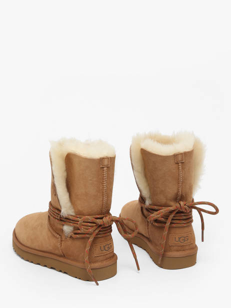 Enkellaarsjes Uit Leder Ugg Bruin women 1171530 ander zicht 3