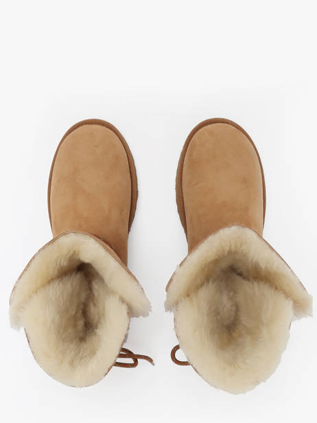 Enkellaarsjes Uit Leder Ugg Bruin women 1171530 ander zicht 4