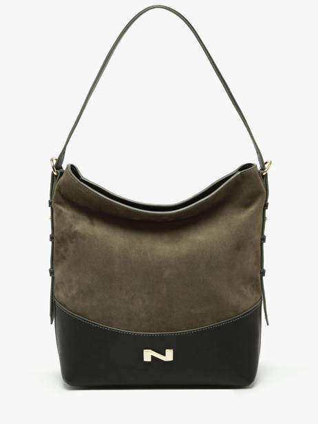 Schoudertas Serena Suède Leder Nathan baume Groen vogue 6