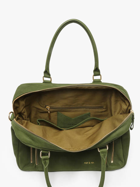 Handtas Vintage Leder Nat et nin Groen vintage MACY ander zicht 3