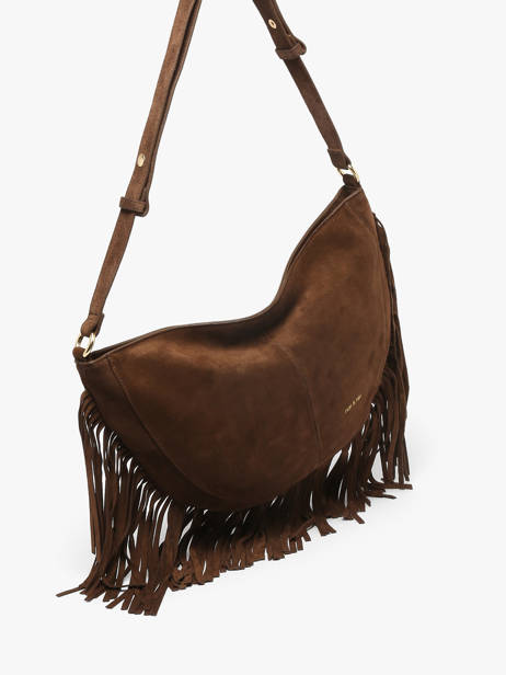 Schoudertas Rodeo Leder Met Franjes Nat et nin Bruin vintage RODEOFRA ander zicht 1