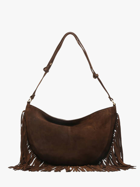 Schoudertas Rodeo Leder Met Franjes Nat et nin Bruin vintage RODEOFRA ander zicht 3