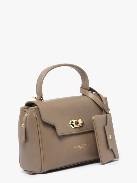 Cross Body Tas Mademoiselle Grace Leder Lancaster Beige mademoiselle grace 101 ander zicht 1