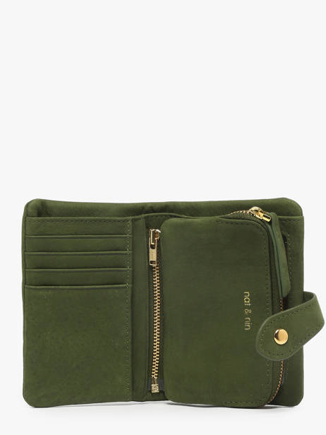 Portefeuille Leder Nat et nin Groen vintage JOYCE ander zicht 1