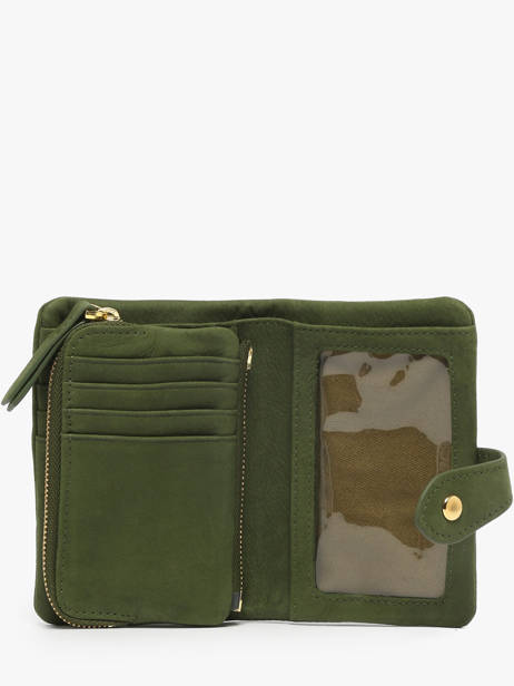 Portefeuille Leder Nat et nin Groen vintage JOYCE ander zicht 2