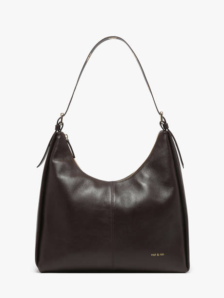 Schoudertas Tina Glad Leder Nat et nin Bruin vintage TINA