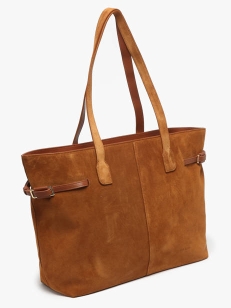 Schoudertas Marceau Leder Nat et nin Bruin vintage MARCEAU ander zicht 1