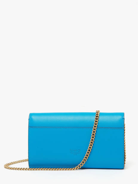 Cross Body Tas Love Bag Icon Leder Pinko Blauw love bag icon A0F1 ander zicht 4