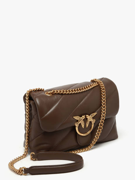 Cross Body Tas Love Bag Puff Leder Pinko Bruin love bag puff A0F2 ander zicht 1