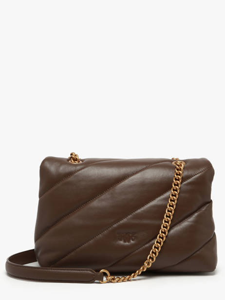 Cross Body Tas Love Bag Puff Leder Pinko Bruin love bag puff A0F2 ander zicht 3