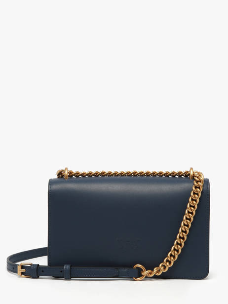 Cross Body Tas Love Bag Icon Leder Pinko Blauw love bag icon A0F1 ander zicht 4
