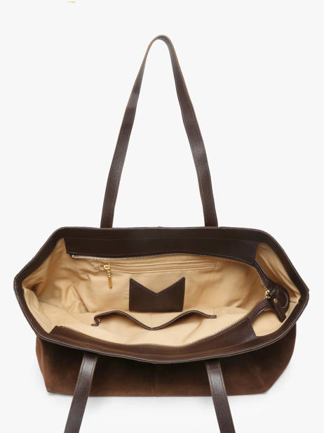 Schoudertas Marceau Leder Nat et nin Bruin vintage MARCEAU ander zicht 3