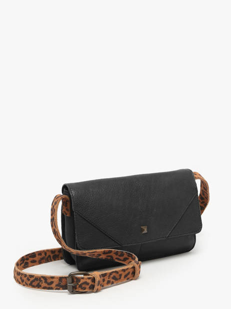 Cross Body Tas June Leder Pieces Zwart june 17160060 ander zicht 2