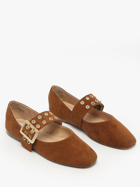 Ballerinas Met Riempjes Uit Leder Steve madden Bruin women 11004770 ander zicht 1